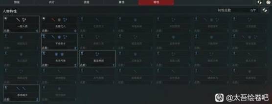 《太吾绘卷天幕心帷》完全版特性/出生特质选择推荐 特性/特质怎么选