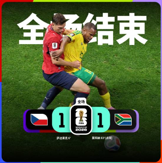 捷克1-1南非!舒尔茨83分钟送点