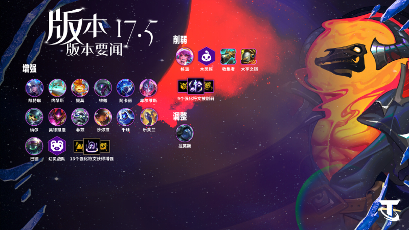 云顶之弈17.5系统调整一览 云顶之弈17.5系统改动介绍