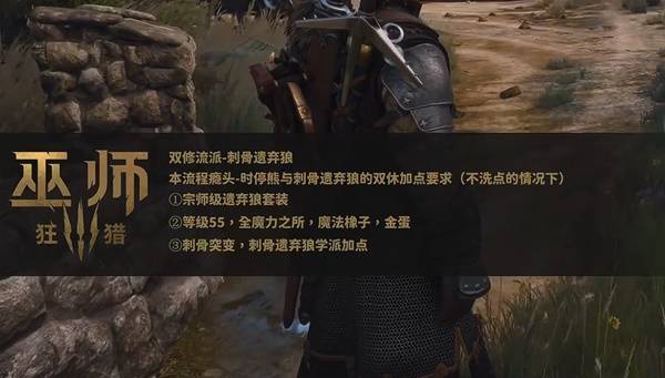 《巫师3狂猎》刺骨遗弃狼流派加点与符文推荐