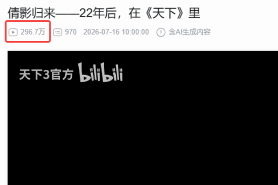 王祖贤息影22年再登荧幕!入驻B站播放近300万