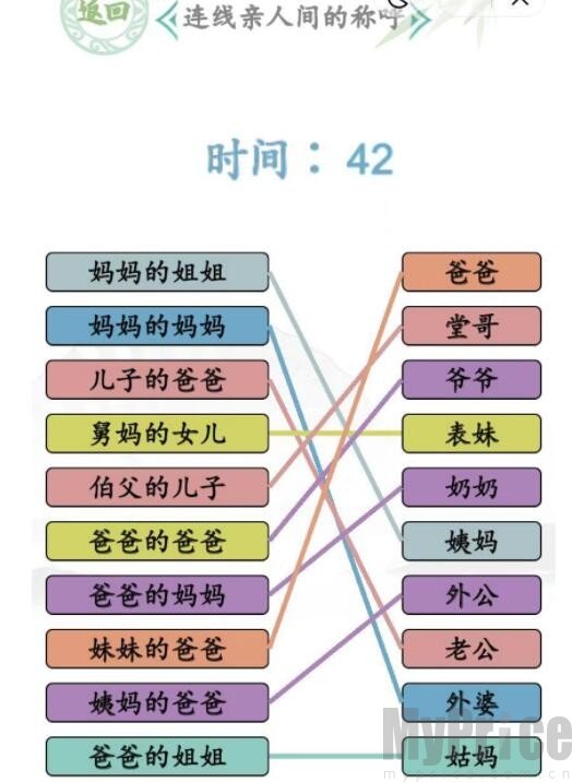汉字找茬王连线亲人间的称呼如何过 汉字找茬王连线亲人间的称呼通关攻略